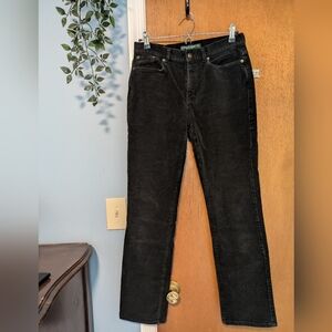 Lauren Jeans Co mid rise black corduroy pants/jeans